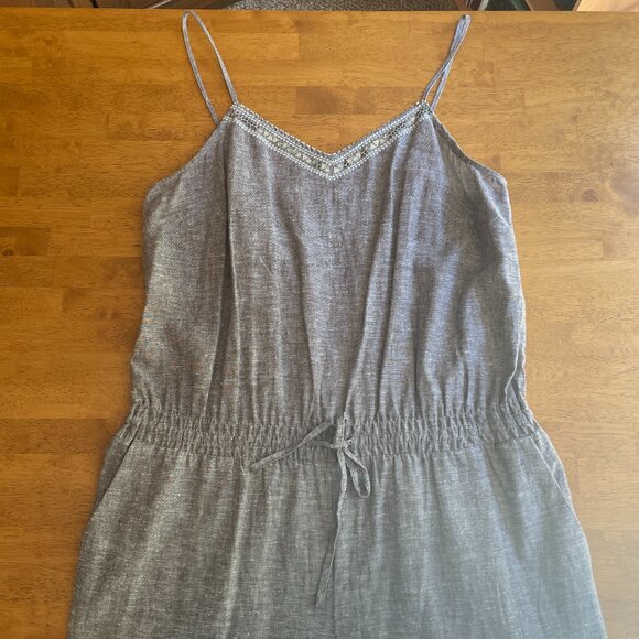 NWOT Size XL Calypso St. Barth for Target linen blend faded brown jumpsuit - Picture 3 of 15